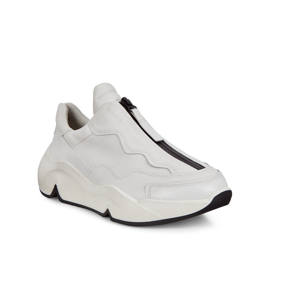 Tenis Mujer - ECCO Chunky Zippered - Blancos - YHV874621